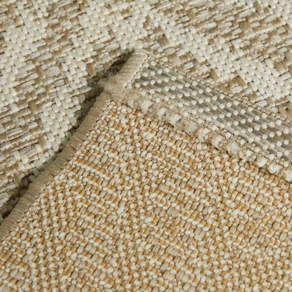 Marshall Beige 8 ft. x 10 ft. Chevron Indoor/Outdoor Area Rug by BALTA 5 Marshall Beige 8 ft. x 10 ft. Chevron Indoor/Outdoor Area Rug by BALTA - Image 3