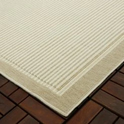 Serling Beige 5 ft. x 7 ft. Striped Indoor/Outdoor Area Rug by BALTA -Cheap BALTA || Norsk Store beige balta outdoor rugs 3010070 4f 1000