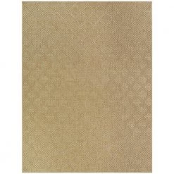 Irving Beige 8 ft. x 10 ft. Geometric Flatweave Indoor/Outdoor Area Rug by BALTA