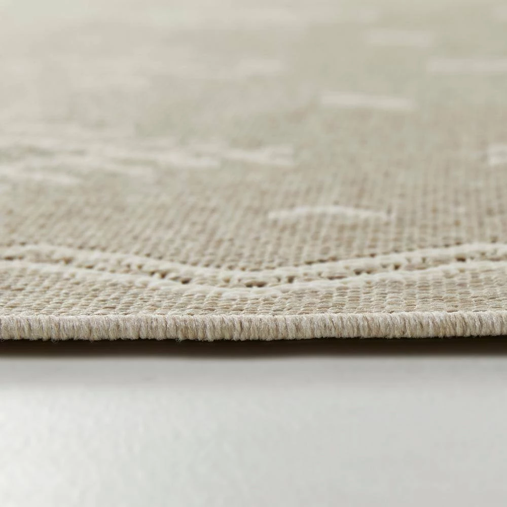 Piero Beige/Ivory 5 ft. 3 in. x 7 ft. Geometric Indoor/Outdoor Area Rug by BALTA 7 Piero Beige/Ivory 5 ft. 3 in. x 7 ft. Geometric Indoor/Outdoor Area Rug by BALTA - Image 5