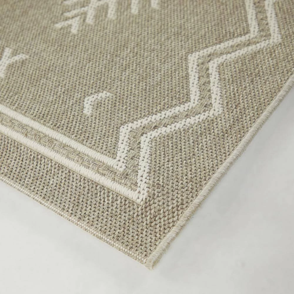 Piero Beige/Ivory 5 ft. 3 in. x 7 ft. Geometric Indoor/Outdoor Area Rug by BALTA 6 Piero Beige/Ivory 5 ft. 3 in. x 7 ft. Geometric Indoor/Outdoor Area Rug by BALTA - Image 4