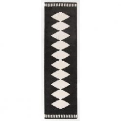 Nisha Black 2 ft. x 7 ft. Runner Rug by BALTA