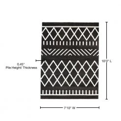 Arman Black 8 ft. x 10 ft. Area Rug by BALTA -Cheap BALTA || Norsk Store black balta area rugs 3003892 76 1000