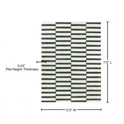 Dewey Striped Black 5 ft. x 7 ft. Area Rug by BALTA 13 Dewey Striped Black 5 ft. x 7 ft. Area Rug by BALTA -Cheap BALTA || Norsk Store black balta area rugs 3007069 76 1000