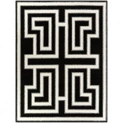 Vincent Black 8 ft. x 10 ft. Art Deco Area Rug by BALTA