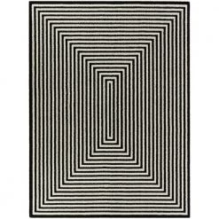 Hamilton Black 8 ft. x 10 ft. Contemporary Area Rug by BALTA