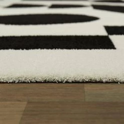 Steiner Black 5 ft. x 7 ft. Abstract Geometric Area Rug by BALTA -Cheap BALTA || Norsk Store black balta area rugs 3091471 1f 1000