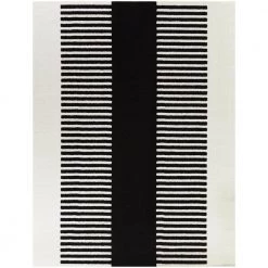 Mathilde Black 5 ft. 3 in. x 7 ft. Striped Area Rug by BALTA