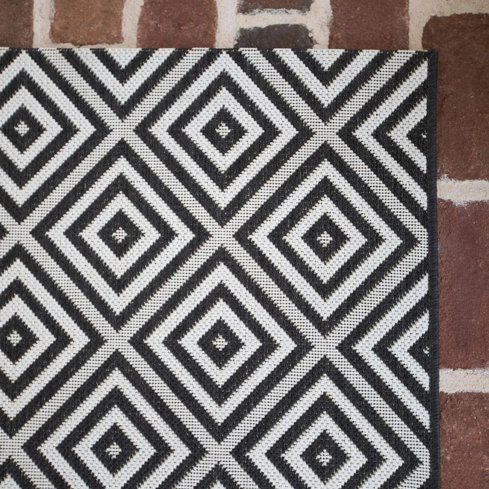 Amador Black 8 ft. x 10 ft. Indoor/Outdoor Area Rug by BALTA 6 Amador Black 8 ft. x 10 ft. Indoor/Outdoor Area Rug by BALTA - Image 4