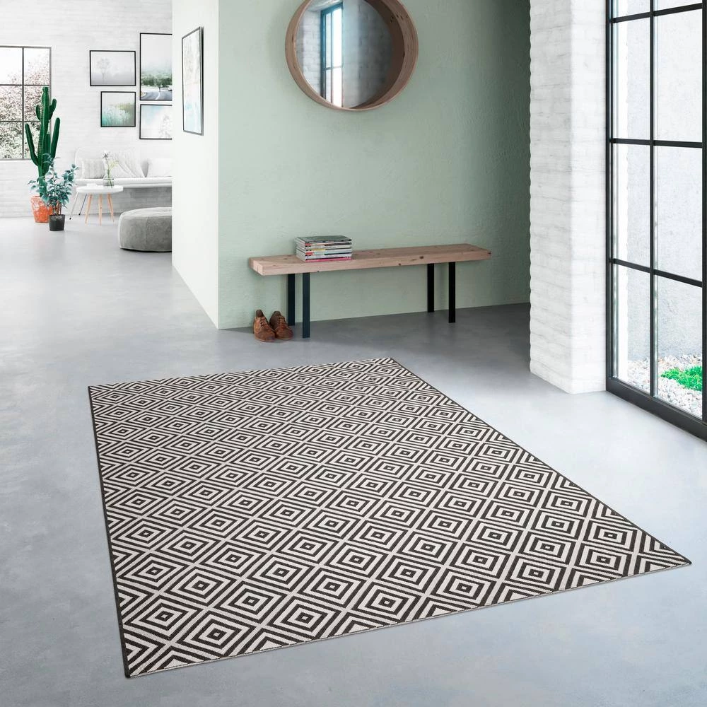 Amador Black 8 ft. x 10 ft. Indoor/Outdoor Area Rug by BALTA 4 Amador Black 8 ft. x 10 ft. Indoor/Outdoor Area Rug by BALTA - Image 2