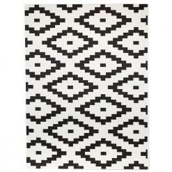 Elio Black 5 ft. x 7 ft. Indoor/Outdoor Area Rug by BALTA