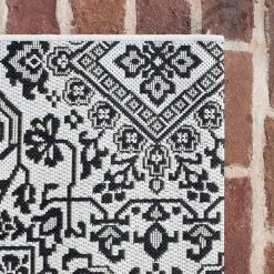 Aurelia Black 2 ft. x 7 ft. Indoor/Outdoor Runner Rug by BALTA -Cheap BALTA || Norsk Store black balta outdoor rugs 3003633 4f 1000