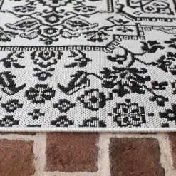 Aurelia Black 8 ft. x 10 ft. Indoor/Outdoor Area Rug by BALTA 12 Aurelia Black 8 ft. x 10 ft. Indoor/Outdoor Area Rug by BALTA -Cheap BALTA || Norsk Store black balta outdoor rugs 3003635 1f 1000