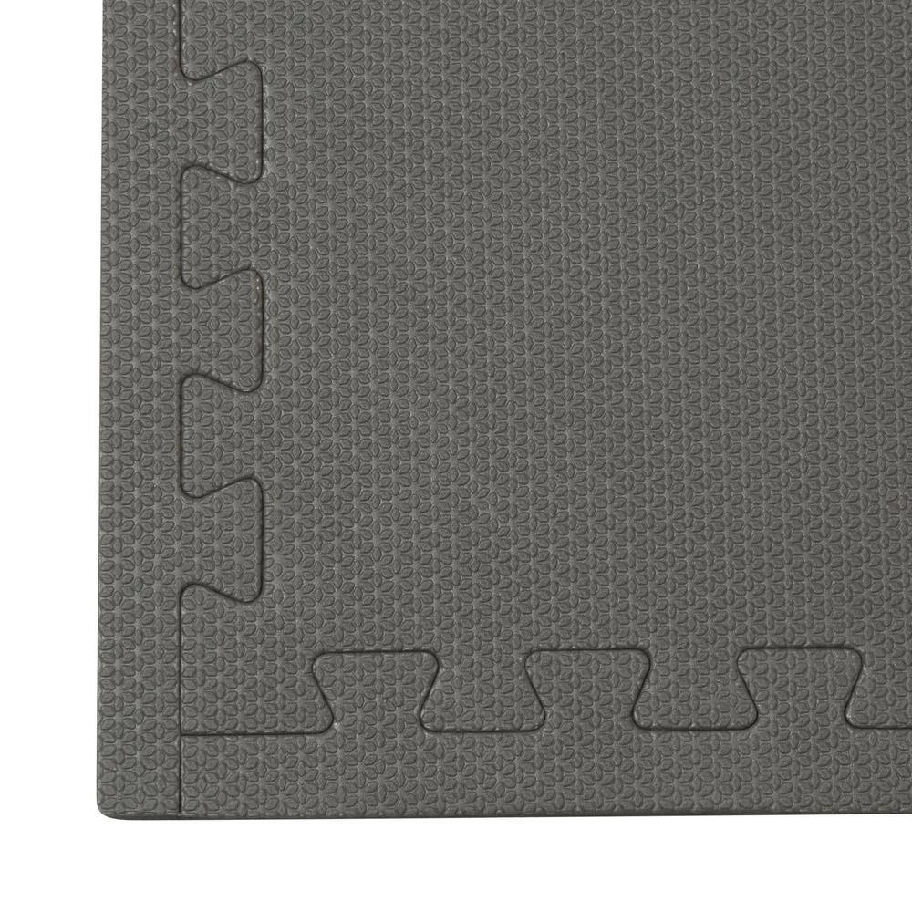 Black/Gray 24 in. x 24 in. EVA Foam Sport Multi-Purpose Reversible Interlocking Tiles (160 sq. ft. - 40 tiles) by Norsk 7 Black/Gray 24 in. x 24 in. EVA Foam Sport Multi-Purpose Reversible Interlocking Tiles (160 sq. ft. - 40 tiles) by Norsk - Image 5