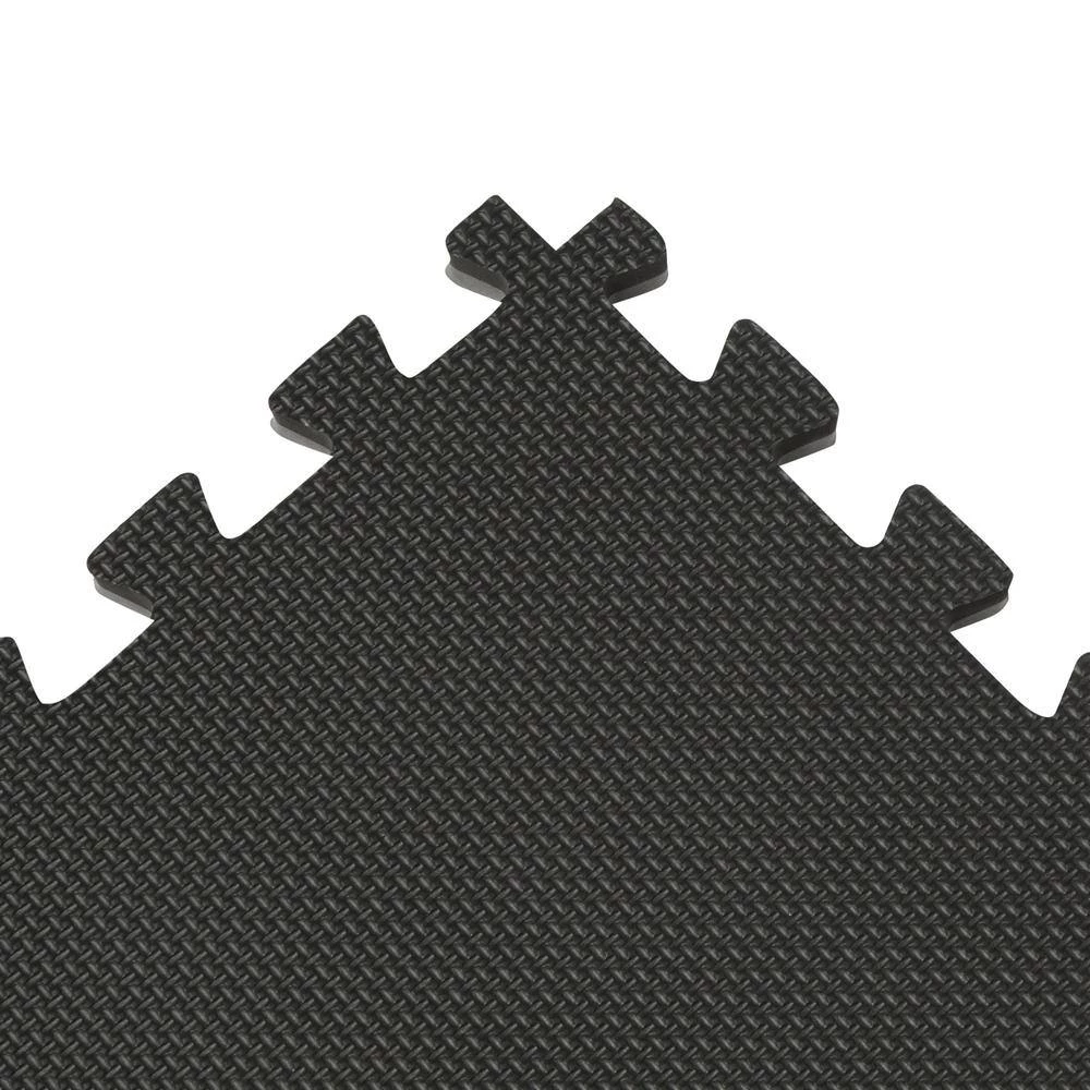 Black/Gray 24 in. x 24 in. EVA Foam Sport Multi-Purpose Reversible Interlocking Tiles (160 sq. ft. - 40 tiles) by Norsk 6 Black/Gray 24 in. x 24 in. EVA Foam Sport Multi-Purpose Reversible Interlocking Tiles (160 sq. ft. - 40 tiles) by Norsk - Image 4