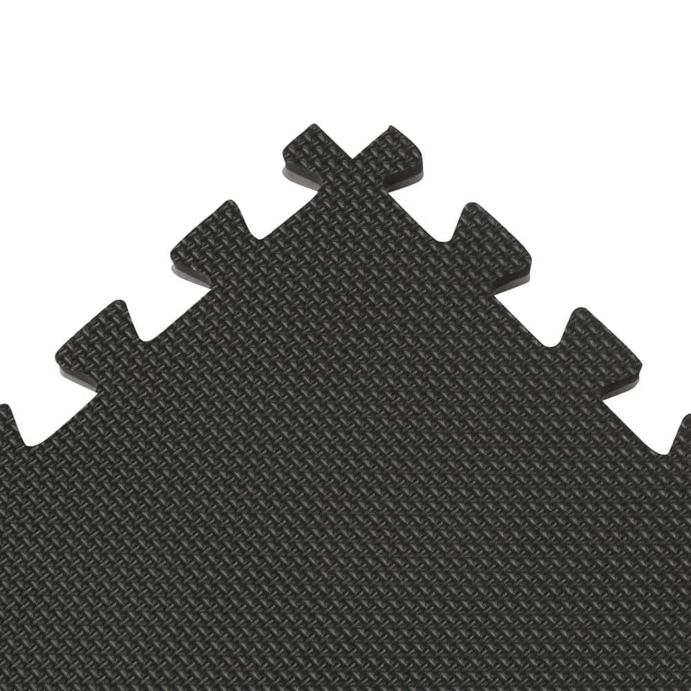 Reversible Multi-Purpose 24 in. x 24 in. x .75 in. Interlocking Black/Gray Foam Flooring Recyclamat (4-Pieces) by Norsk 7 Reversible Multi-Purpose 24 in. x 24 in. x .75 in. Interlocking Black/Gray Foam Flooring Recyclamat (4-Pieces) by Norsk - Image 5