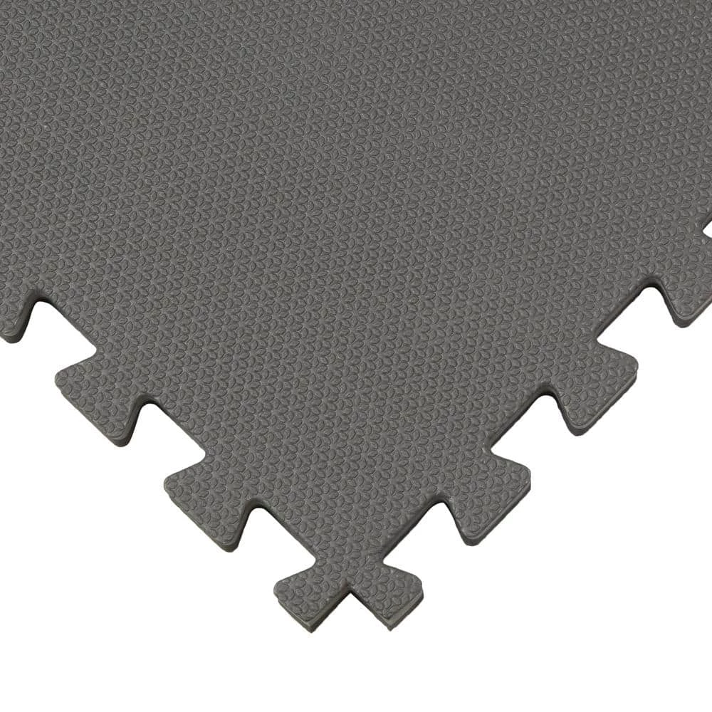 Reversible Multi-Purpose 24 in. x 24 in. x .75 in. Interlocking Black/Gray Foam Flooring Recyclamat (4-Pieces) by Norsk 5 Reversible Multi-Purpose 24 in. x 24 in. x .75 in. Interlocking Black/Gray Foam Flooring Recyclamat (4-Pieces) by Norsk - Image 3