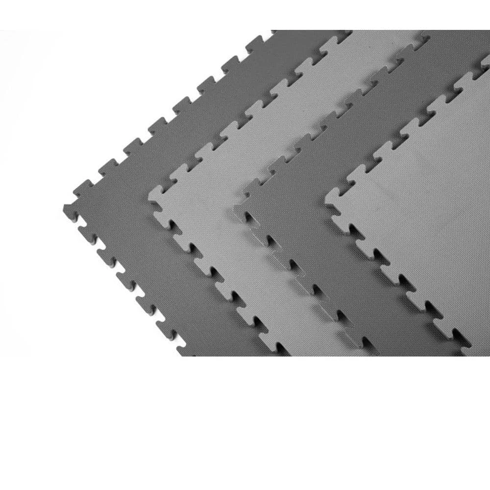 Reversible Multi-Purpose 24 in. x 24 in. x .75 in. Interlocking Black/Gray Foam Flooring Recyclamat (4-Pieces) by Norsk 8 Reversible Multi-Purpose 24 in. x 24 in. x .75 in. Interlocking Black/Gray Foam Flooring Recyclamat (4-Pieces) by Norsk - Image 6
