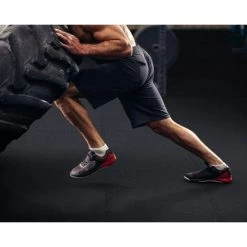 Black with Blue White Flecks 20.5 in. x 20.5 in. x 0.47 in. Rubber-Tec Reversible Gym Flooring (12 sq. ft.) (4-Pack) by Norsk -Cheap BALTA || Norsk Store black gray norsk gym floor tiles 32102rtbw 31 1000