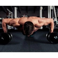 Black with Blue White Flecks 20.5 in. x 20.5 in. x 0.47 in. Rubber-Tec Reversible Gym Flooring (12 sq. ft.) (4-Pack) by Norsk -Cheap BALTA || Norsk Store black gray norsk gym floor tiles 32102rtbw a0 1000