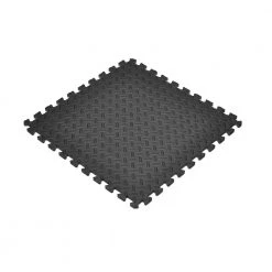 Black 24 in. x 24 in. EVA Foam Solid Color Diamond Plate Interlocking Tile (36-Tile) by Norsk -Cheap BALTA || Norsk Store black norsk gym floor tiles 241447 6 40 1000