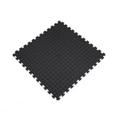 Rhino-Tec 18.3 in. x 18.3 in. Black PVC Sport and Gym Flooring Tile (6-Pieces) by Norsk -Cheap BALTA || Norsk Store black norsk gym floor tiles nsmprt6blk a0 1000