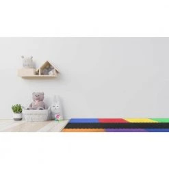 Black/Rainbow 24 in. x 24 in. x 0.51 in. Foam Interlocking Reversible Floor Mat (6-Pack) by Norsk -Cheap BALTA || Norsk Store black rainbow norsk gym floor tiles 240751 1d 1000