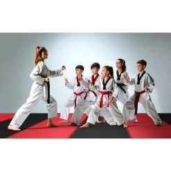 Black/Red 24 in. x 24 in. x 0.79 in. Foam Reversible Interlocking Floor Mat (4-Pack) by Norsk -Cheap BALTA || Norsk Store black red norsk gym floor tiles 240379 fa 1000