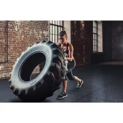 Shock Absorbent 25.2 in. x 25.2 in. x 0.70 in. Gym Tiles - Black/White Fleck (4-Pack) by Norsk -Cheap BALTA || Norsk Store black white fleck norsk gym floor tiles 304270 c3 1000