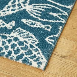 Cousteau Blue 5 ft. x 7 ft. Coastal Fish Area Rug by BALTA -Cheap BALTA || Norsk Store blue balta area rugs 3005657 4f 1000