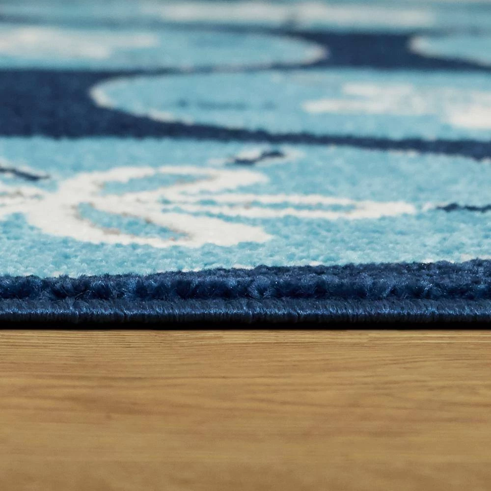 Varuna Sand Dollar Medallion Blue 8 ft. x 10 ft. Area Rug by BALTA 7 Varuna Sand Dollar Medallion Blue 8 ft. x 10 ft. Area Rug by BALTA - Image 5