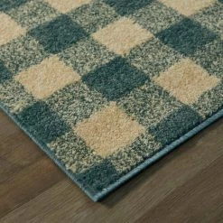 Rogers Blue 8 ft. x 10 ft. Gingham Area Rug by BALTA -Cheap BALTA || Norsk Store blue balta area rugs 3008325 4f 1000