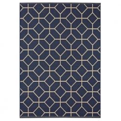 Kensington Navy 8 ft. x 10 ft. Indoor/Outdoor Area Rug by BALTA