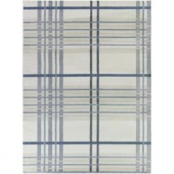 Hannes Blue 7 ft. 10 in. x 10 ft. Plaid Area Rug by BALTA