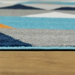 Modern Geometric Abstract Blue 4 ft. x 6 ft. Area Rug by BALTA -Cheap BALTA || Norsk Store blue balta kids rugs 3005507 1f 1000