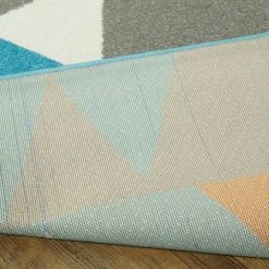 Modern Geometric Abstract Blue 4 ft. x 6 ft. Area Rug by BALTA -Cheap BALTA || Norsk Store blue balta kids rugs 3005507 c3 1000