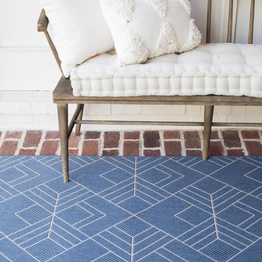 Dariya Blue 8 ft. x 10 ft. Indoor/Outdoor Area Rug by BALTA 4 Dariya Blue 8 ft. x 10 ft. Indoor/Outdoor Area Rug by BALTA - Image 2