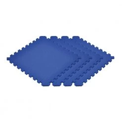 Blue 24 in. x 24 in. x 0.79 in. Foam Interlocking Reversible Mat (4-Pack) by Norsk