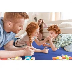 Blue 24 in. x 24 in. x 0.79 in. Foam Interlocking Reversible Mat (4-Pack) by Norsk -Cheap BALTA || Norsk Store blue norsk gym floor tiles 240479 c3 1000