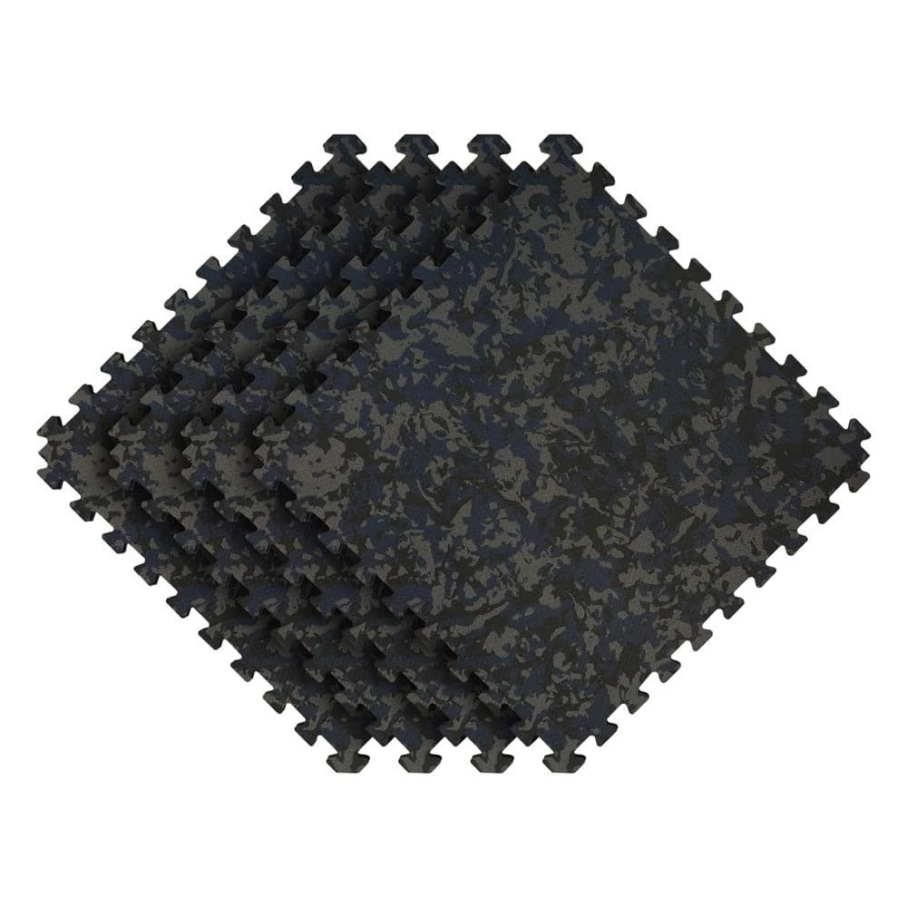 Blue Camo 25 in. x 25 in. x 0.55 in. Dual Sided Impact Foam Gym Tile (17.35 sq. ft.) by Norsk 8 Blue Camo 25 in. x 25 in. x 0.55 in. Dual Sided Impact Foam Gym Tile (17.35 sq. ft.) by Norsk - Image 6