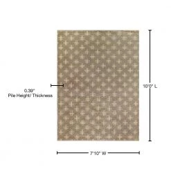 Powell Brown 8 ft. x 10 ft. Double Cross Area Rug by BALTA -Cheap BALTA || Norsk Store brown balta area rugs 3005823 76 1000