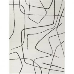 Descartes Charcoal 5 ft. 3 in. x 7 ft. Abstract Area Rug by BALTA