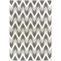 Coville Charcoal 8 ft. x 10 ft. Chevron Indoor/Outdoor Area Rug by BALTA