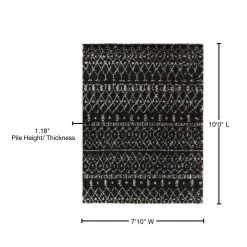 Dominic Charcoal/Cream 8 ft. x 10 ft. Moroccan Shag Area Rug by BALTA -Cheap BALTA || Norsk Store charcoal cream balta area rugs 3091611 76 1000