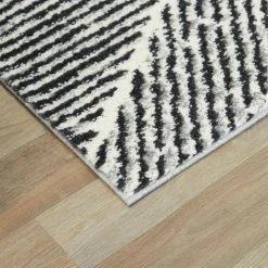 Larsen Charcoal Grey 8 ft. x 10 ft. Modern Stripe Area Rug by BALTA -Cheap BALTA || Norsk Store charcoal grey balta area rugs 3007841 4f 1000