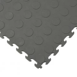 Multi-Purpose 18.3 in. x 18.3 in. Dove Gray PVC Garage Flooring Tile with Raised Coin Pattern (6-Pieces) by Norsk -Cheap BALTA || Norsk Store coin dove gray norsk garage flooring tiles nsmprc6dg 66 1000