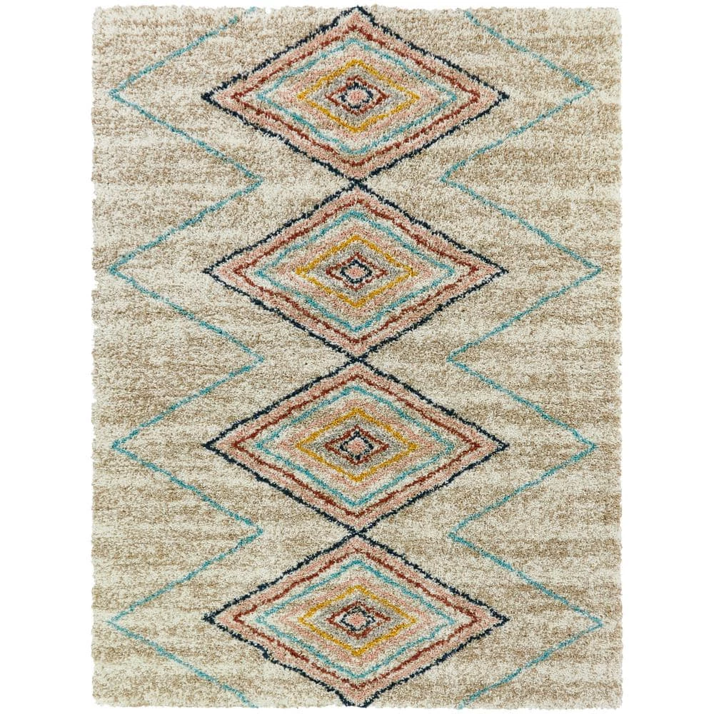 Desert Diamond Cream 5 ft. x 7 ft. Rectangle Indoor Area Rug by BALTA 3 Desert Diamond Cream 5 ft. x 7 ft. Rectangle Indoor Area Rug by BALTA