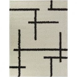 Crenshaw Cream 8 ft. x 10 ft. Abstract Modern Area Rug by BALTA
