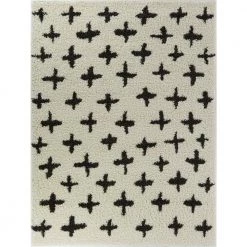 Delany Cream 5 ft. x 7 ft. Plush Plus Area Rug by BALTA