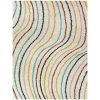 Mackenzie Cream 5 ft. x 7 ft. Striped Shag Area Rug by BALTA